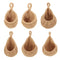 Hanging Basket Wall Planters Jute Teardrop Pot Holder for Fruits (21x21cm)