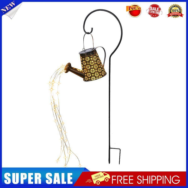 Solar Watering Can String Light Garden Outdoor Kettle Lamp (With Bracket)