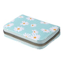 Fashion Women PU Daisy Flower Card Oaganizer Casual Ladies Wallet (Green)