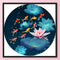 Part Embroidery Stamped Cross Stitch DIY lotus pool Cotton Thread 11CT