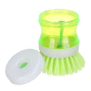Handle 2 In 1 Wash Pot Brush Soap Dispensers Cleaning Brushes Pot Dish Brush
