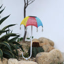 Solar Garden Lights aterproof Plug Umbrella Art Lamp Yard Decor (Colorful)