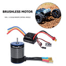 HOBBYFANS 3650 Waterproof Brushless Motor 60A ESC for 1/10 RC Cars (4300KV)