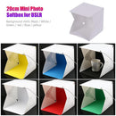 Mini Folding Lightbox with LED Strap 20cm Photography Studio Softbox Universal