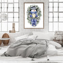 11CT Printed Full Embroidery Snowman Needlework DIY Cotton Craft Home Decoration