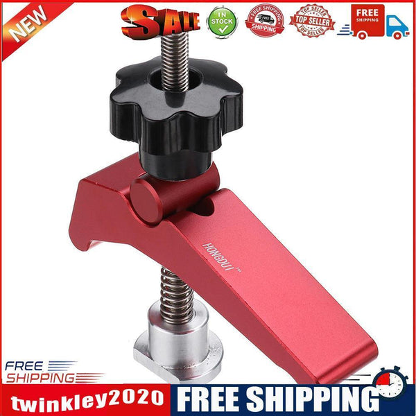 Woodworking Aluminum Alloy Quick Acting Hold Down T-slot T-track Clamp Set
