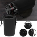 Waterproof Soft Neoprene Camera Lens Pouch Drawstring Protector Case (L)