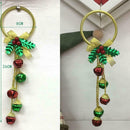 Christmas Tree Bells Pinecones Bow Door Wall Hanger Pendant r Wreath Deco O2J4
