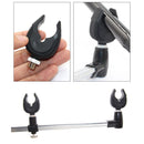 2pcs Fishing Rod Rest Butts Gripper Grips Pole Holder Support Head Black