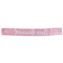 80x10cm Party Decoration Birthday Sash Brooch Princess Pink Birthday M