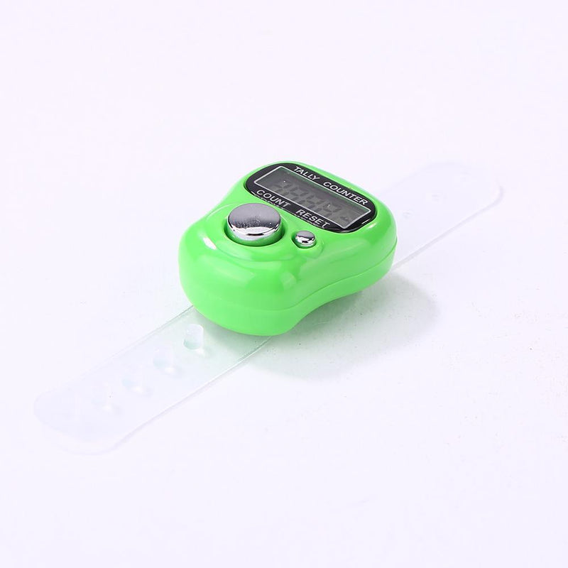 Mini Finger Counter LCD Electronic Digital Counter Range 0-99999 (Green)