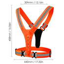 LED Reflective Running Vest, Women Men Warning Lights Safety Gear (Orange) Newly