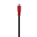Black Audio Video Cable 25cm 3RCA Male Female 6RCA Female Audio Video-Ka