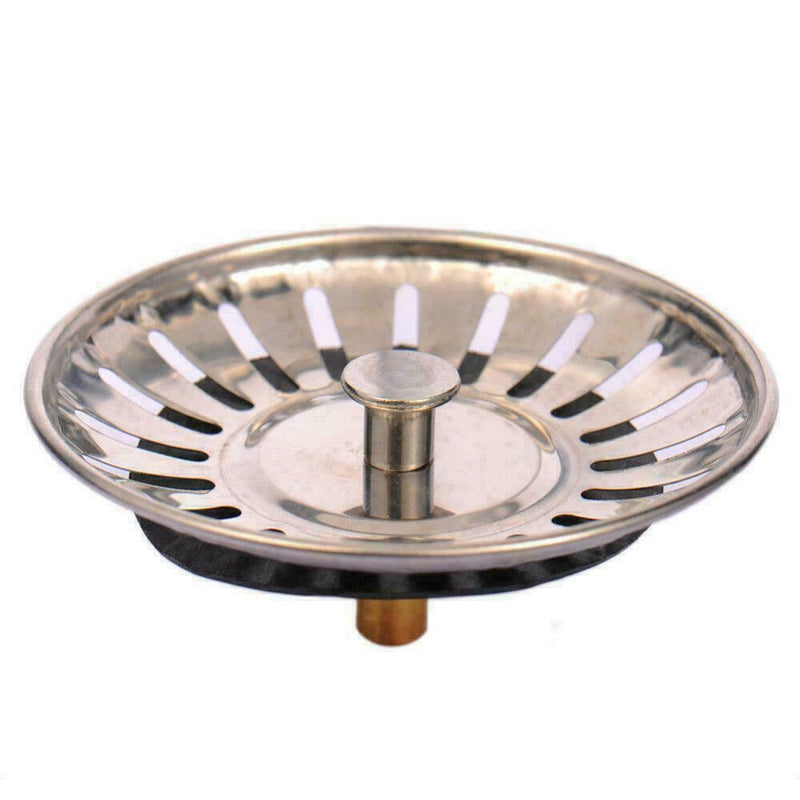 1xStainless Steel Kitchen Sinks Strainer Waste Plug Stopper Drain Filter C6L4
