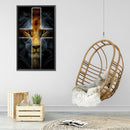 Handmade Cross Lion 5D DIY Full Round Drill Drawing Kit Diamond Painting Artwork