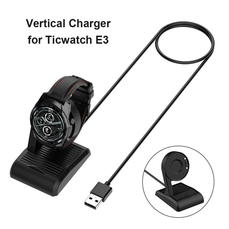 Smartwatch Charger Cradle Dock for Ticwatch E3 Pro 3 PRO 3 Lite Charging Adapter