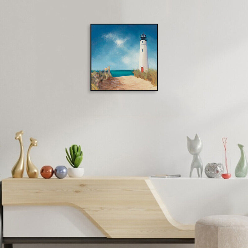 20X20cm Frameless Oil Paint By Numbers DIY Painting Kits (Lighthouse S563)