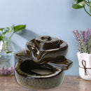 Incense Burner Ceramic Backflow Incense Cone Tower Holder for Home Office Dec