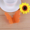 2pcs Butterfly Silicone Heat Insulation Clip Plate Protect Hand Tool(Orange
