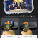 Phone Cooler Cooling Fan Frozen Digital Display Phone Radiator Ambient Light