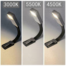 USB Rechargeable LED Book Light Flexible Clip-type Night Light For Reading S7Q6