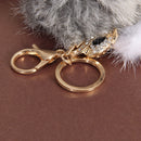 Rabbit Hair Ball Key Chain Pendant Auger Fox Handbags Accessories Gray-100183.0