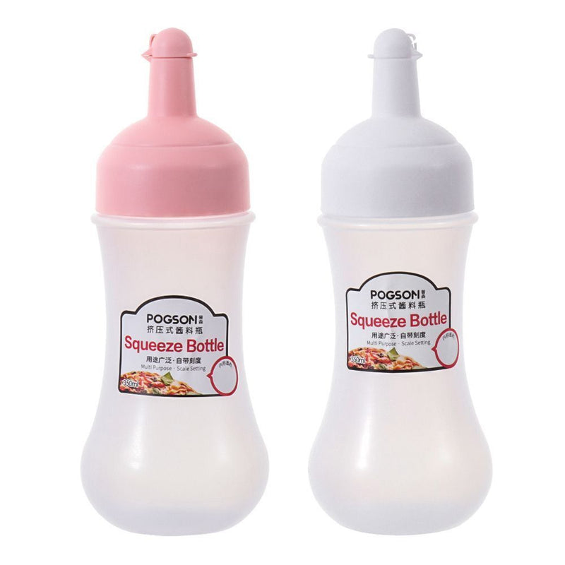 Dustproof Ketchup Cruet Condiment Bottles Squeeze Bottle Dispenser Bottle