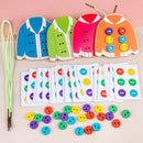 Beads Lacing Board Wooden Toys Kindergarten Montessori Educational Toys for Kids