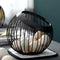 Style Modern Home Storage Basket Woven Iron Wire Hollow Storage Fruit Plate