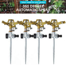 Adjustable Rotate Watering Sprinkler Garden Metal Irrigation System (3pcs)