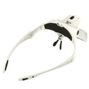 1.0 X-3.5X 5 Lens Magnifier Adjustable Headband Magnifier Magnifiers with 2 LED Lamp KB