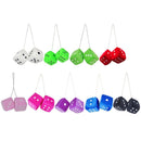 Velvet Dice Car Accessories Multicolor Plush Dices Car Hanging Pendant