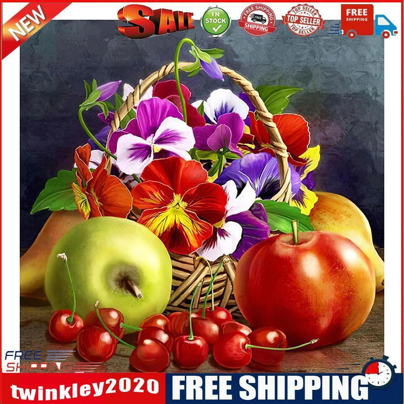 Diamond Painting 5D DIY Fruit Basket Full Round Drill Rhinestone Picture