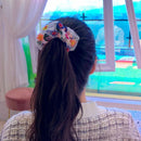 Headwear Colorful Hair Bands Embroidery Flower Korea Chic Transparent Net Yarn