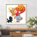 5D Diamond Painting Halloween pumpkin Full Round Drill Rhinestone Kit