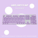104pcs Universal Mechanical Keyboard Keycap PC Bakclit Key Cap Set (Purple)