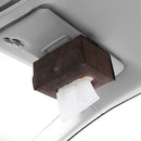 Car Tissue Box Waterproof Moisture-proof Folding Paper Towel Box (Brown)