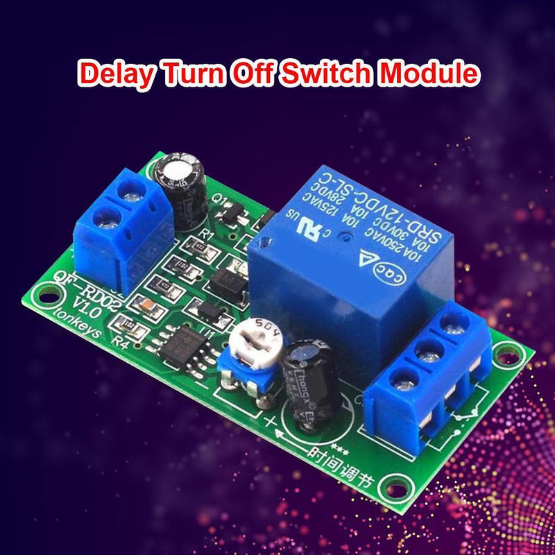 Time Adjustable Delay Relay Module NE555 Timer Control Switch Board 12V DC