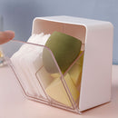 Cotton Swabs Qtips Storage Organizer 2 Grids Separate Holder Box (White) Newly