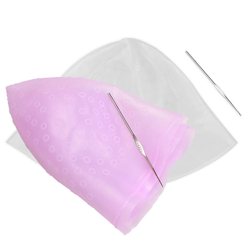 Reusable Hair Colouring Hairdressing Highlighting Dye Cap Hook Frosting Newly
