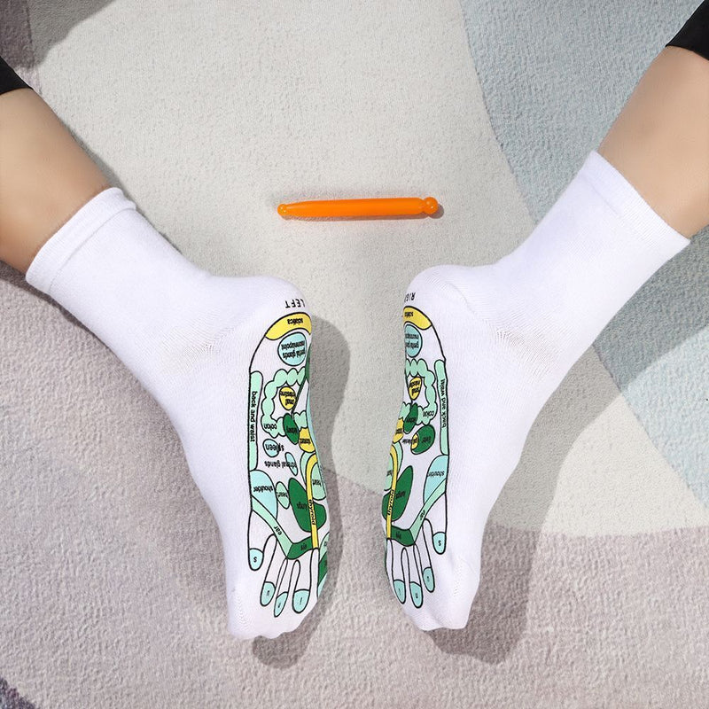 Stick Acupressure Reflexology Socks Physiotherapy Relieve Tired Feet Foot Point