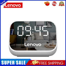 Bluetooth-Compatible Speaker Wireless Desktop Alarm Clock Player (White)