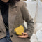 Love Heart Crossbody Handbag Women Kids Leather Small Shoulder Bag (Yellow)