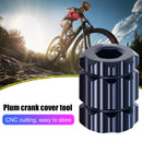 Aluminum Alloy Bicycle Crank Remove Tools Road Bike Crankset Wrench (Black)