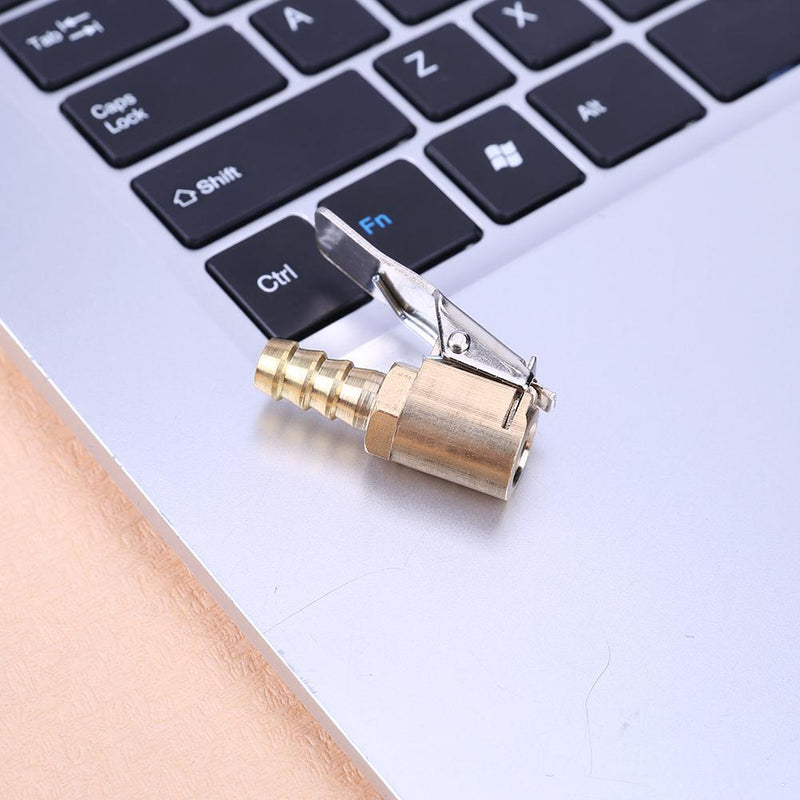 8mm Brass Car Truck Tires Tire Inflator Air Valve Male Copper Clip-on A