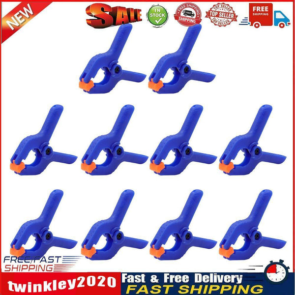 10pcs 2inch Spring Clamps Woodworking Clip Photo Studio Background (Blue) Newly