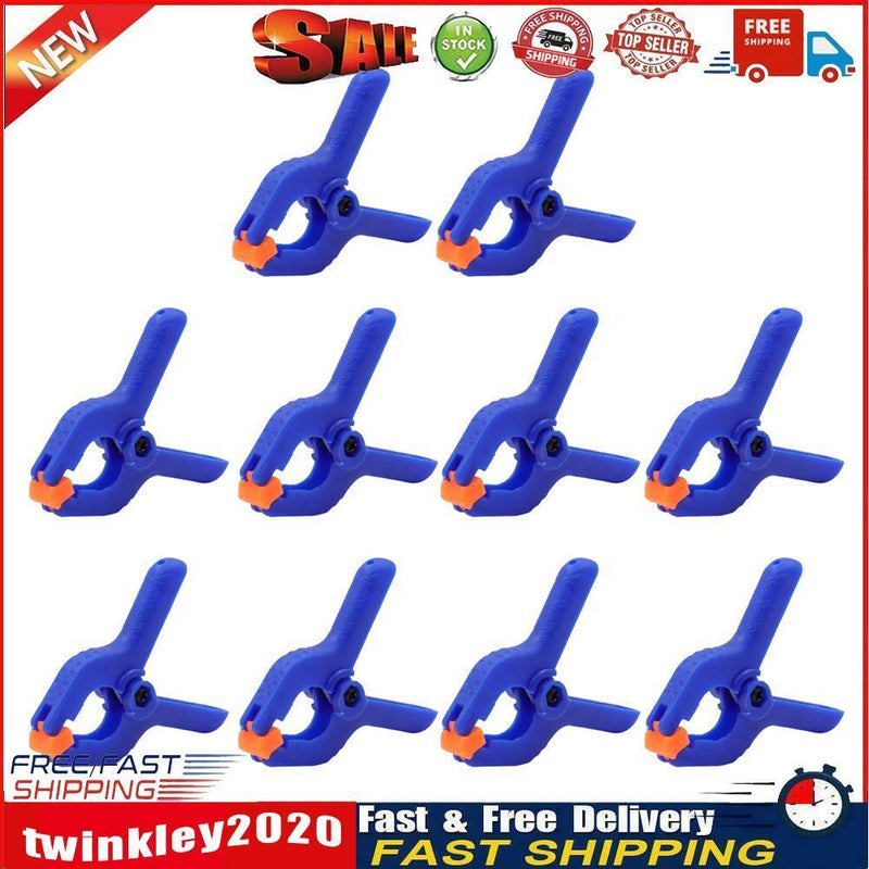 10pcs 2inch Spring Clamps Woodworking Clip Photo Studio Background (Blue) Newly