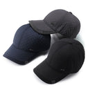 Casual Middle-aged Men Cap Winter Warm Baseball Cap With Windproof Earflaps