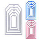 5pc Sewing Frames Metal Cutting Dies Stencils for DIY Scrapbooking Decor