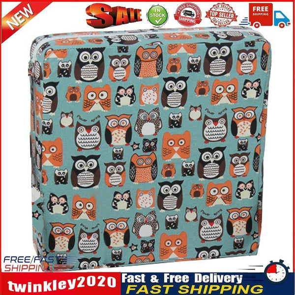 Removable Kids Chair Lifting Cushion Increased Seat Booster (Owl Green) Newly